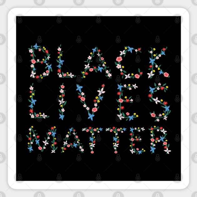 BLACK LIVES MATTER Sticker by ouiouicathy